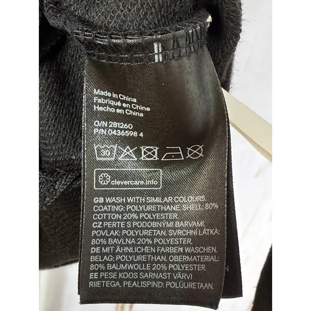 H&M, Black Sweatshirt Jacket. Size 12-14Y. In excellent condition!
